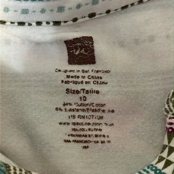 Tea Collection Catamarca Puff Sleeve Henley Dress - Picture 8 of 11